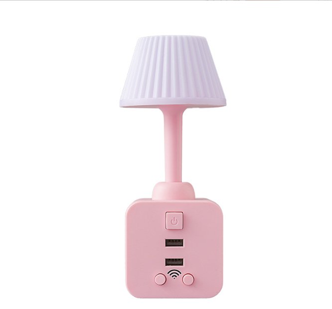 Smart Plug-In Night Lamp with Dual USB Charging Socket